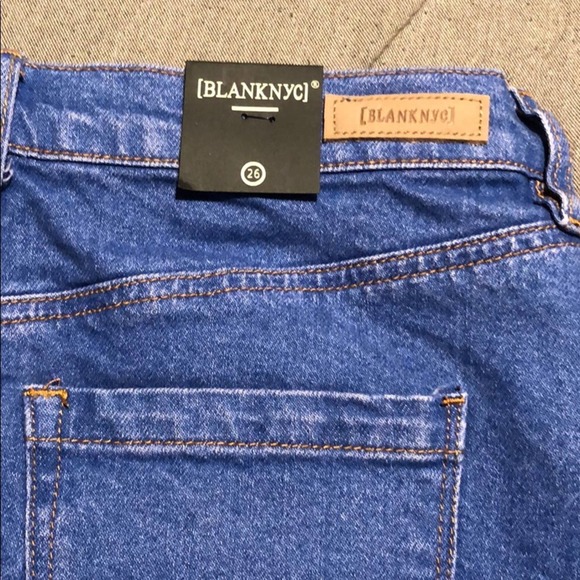 Blank NYC Friendly Skies A-Line Denim Mini Skirt - Picture 9 of 16